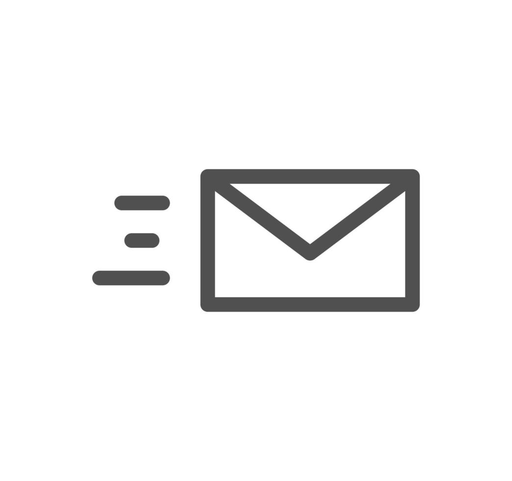 Envelope icon outline and linear vector. vector