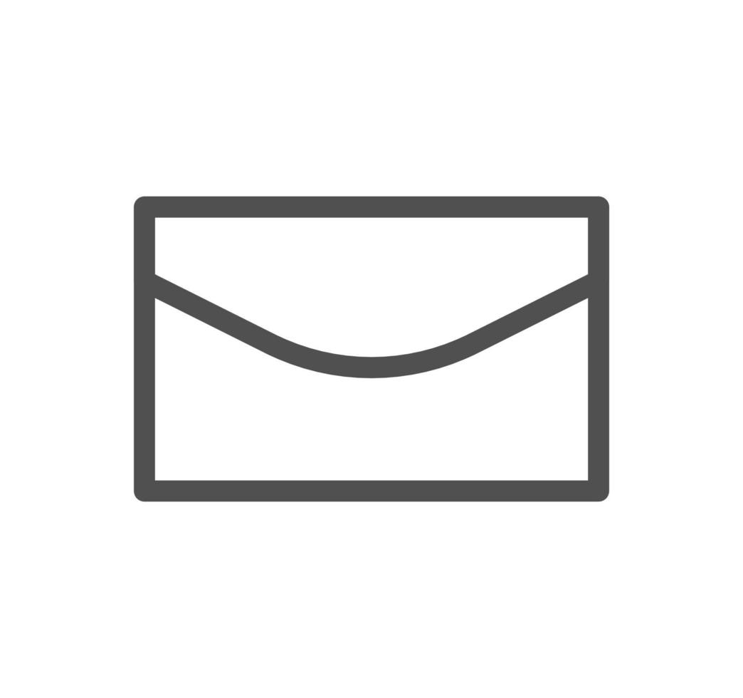 Envelope icon outline and linear vector. vector