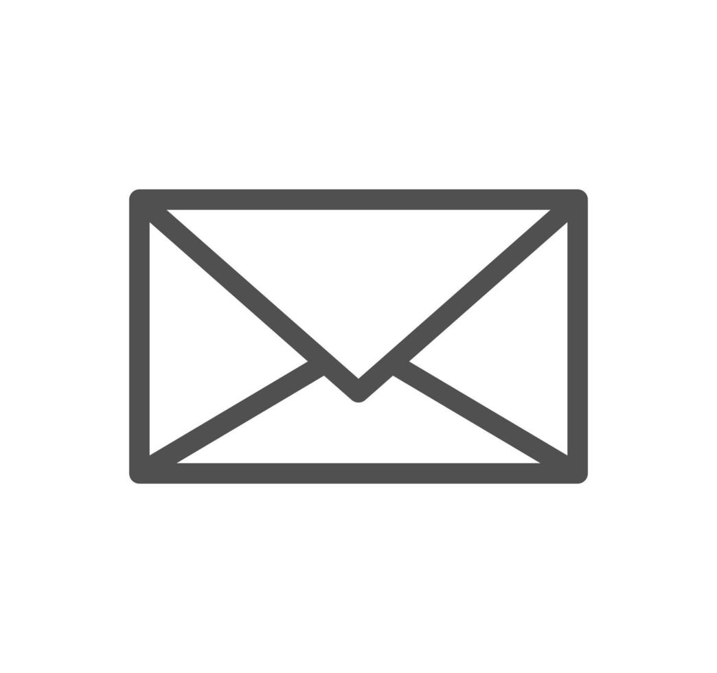 Envelope icon outline and linear vector. vector