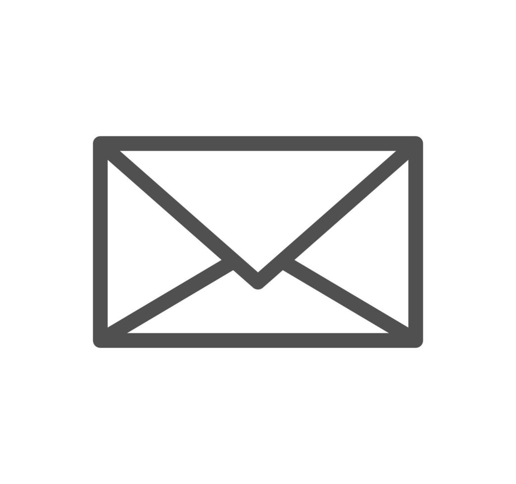 Envelope icon outline and linear vector. vector