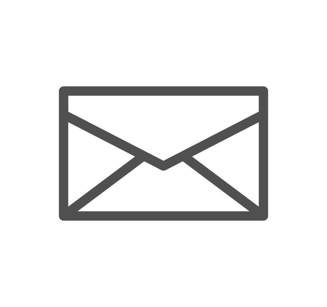 Envelope icon outline and linear vector. vector