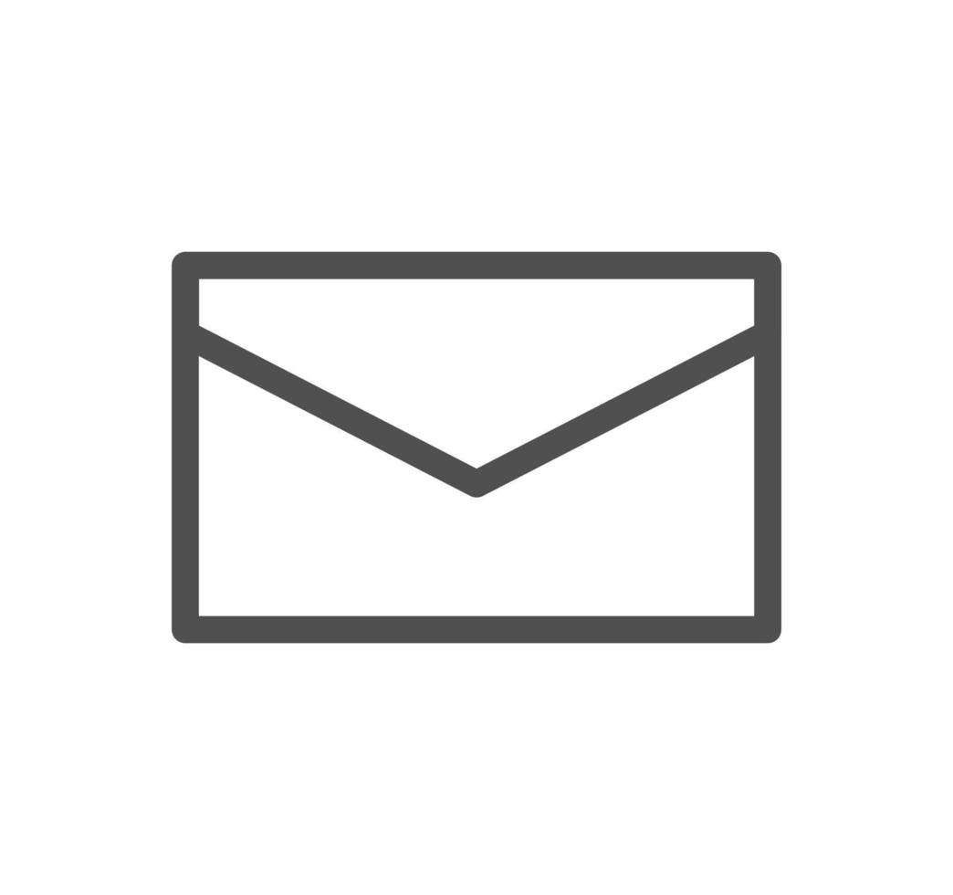 Envelope icon outline and linear vector. vector