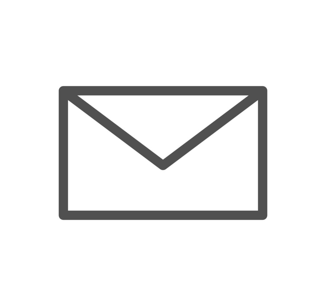 Envelope icon outline and linear vector. vector