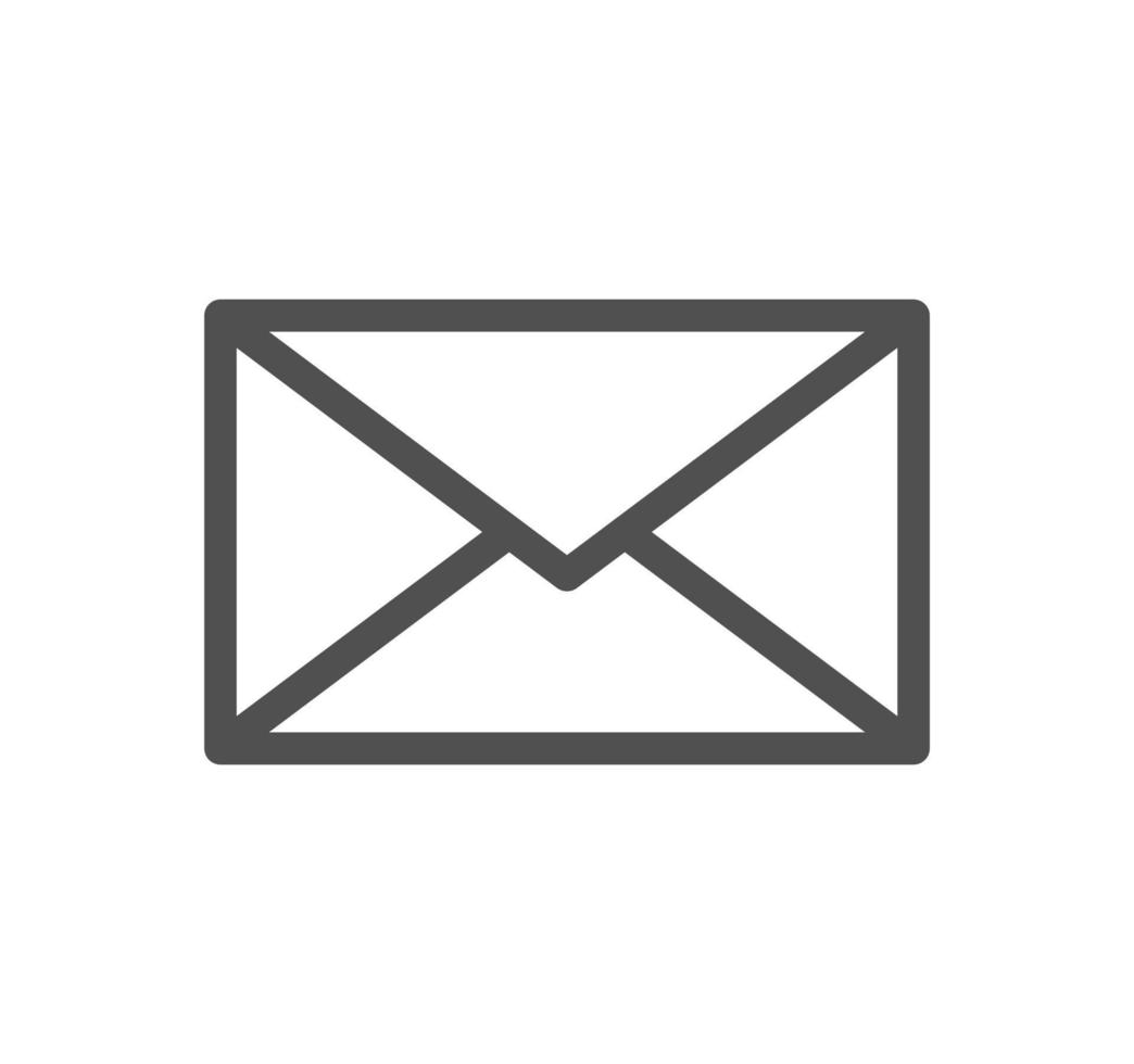 Envelope icon outline and linear vector. vector