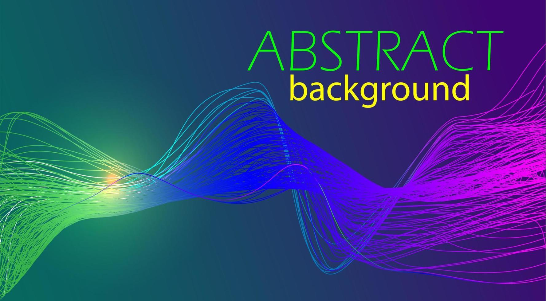 Abstract lights lines with background dynamic beam. vector design