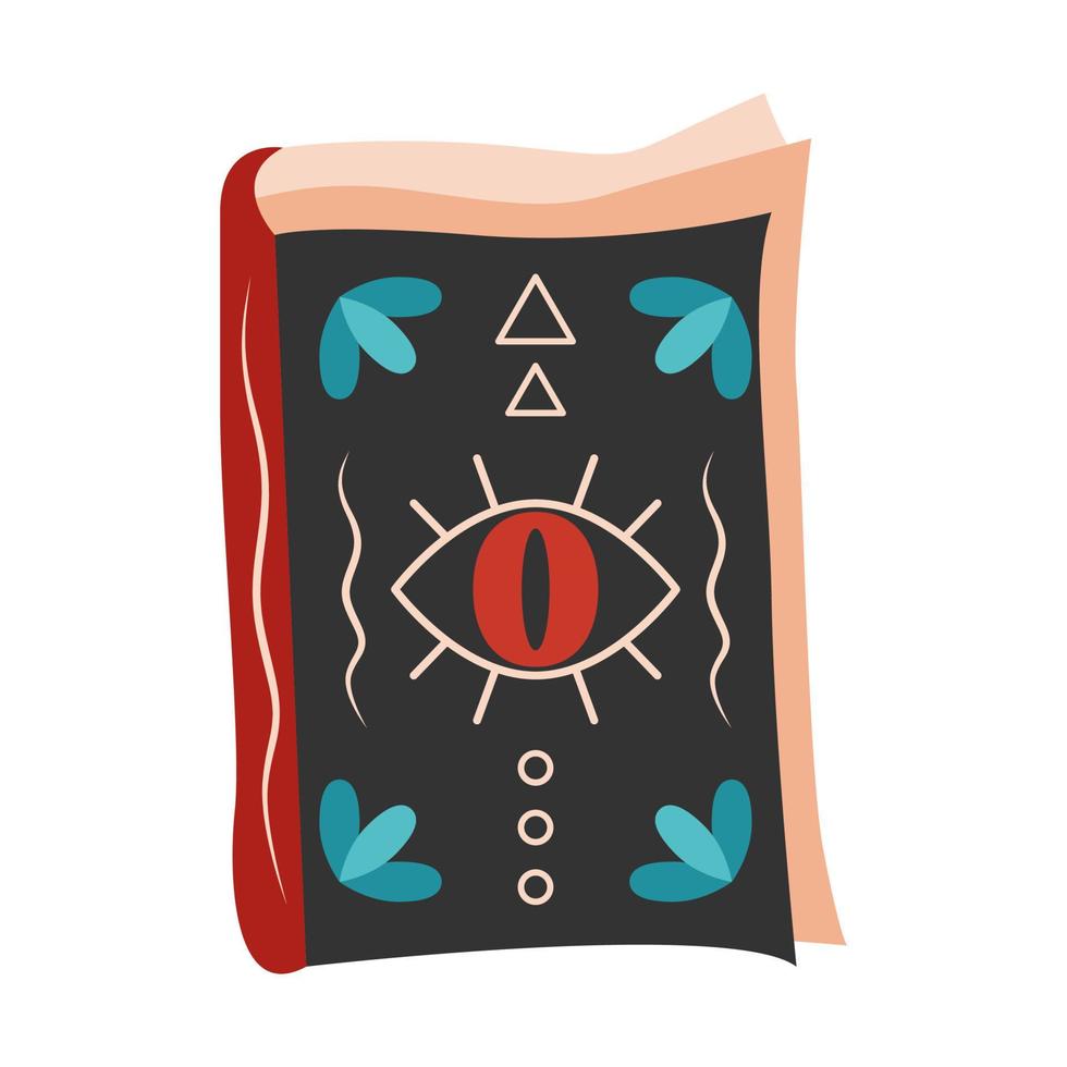 Magic book with spells. vector illustration