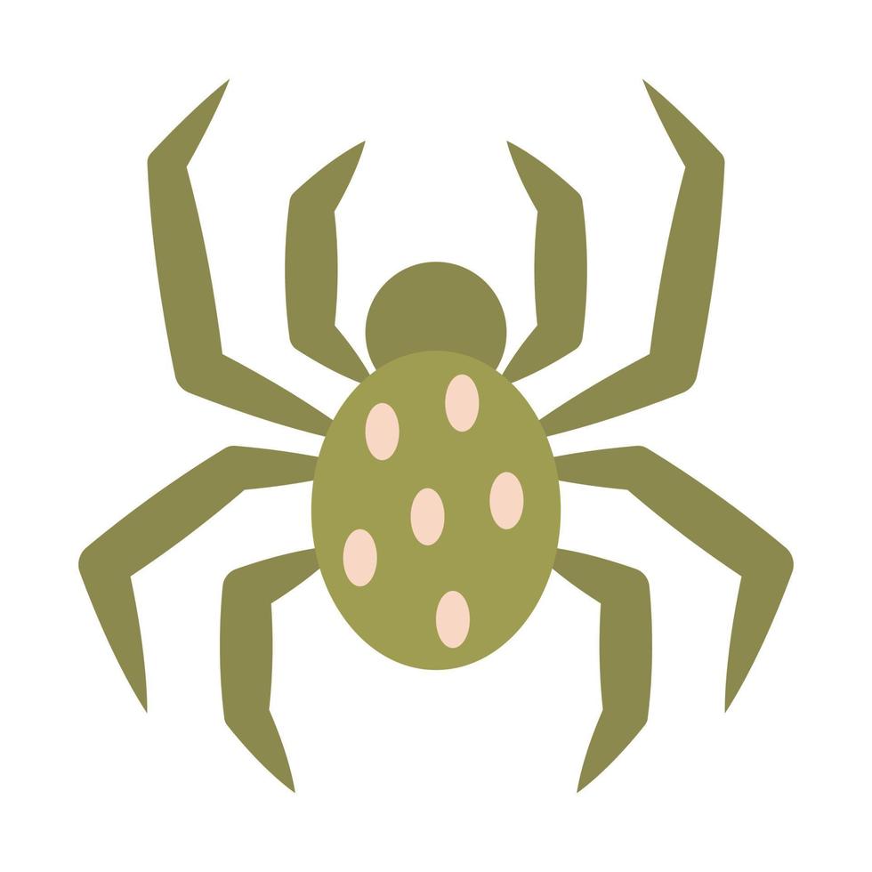 simple ilustración de una araña sobre un fondo blanco. ilustración vectorial vector