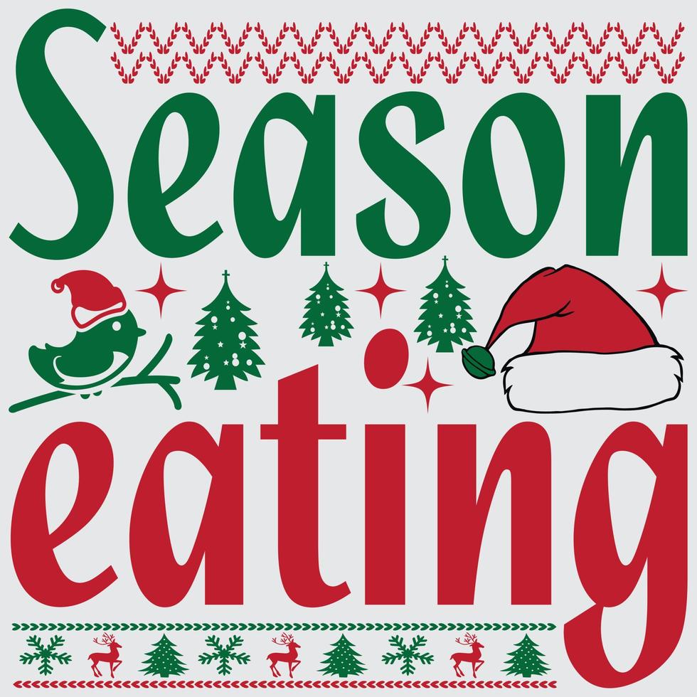 Season eating. vector file