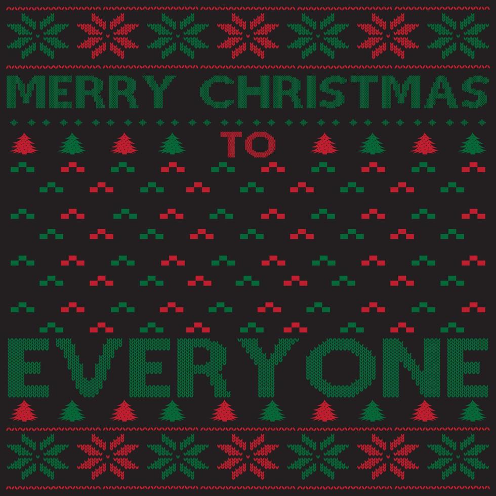 Merry Christmas everyone vector