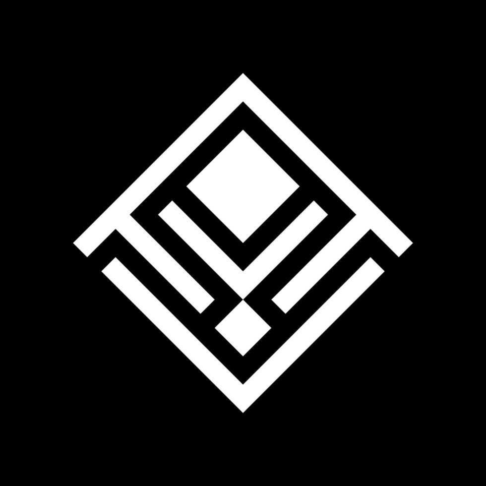 Modern logo design with lines and square vector
