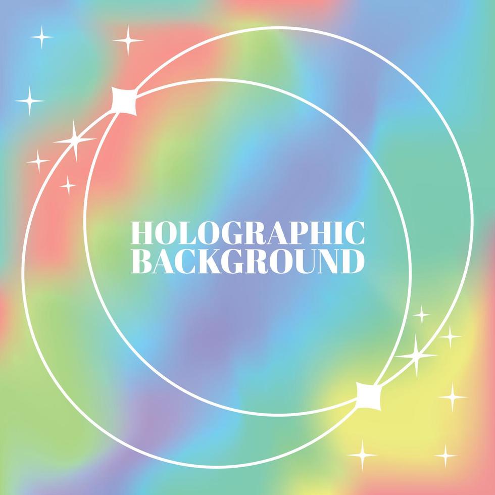 Holographic Background vectors design hologram background