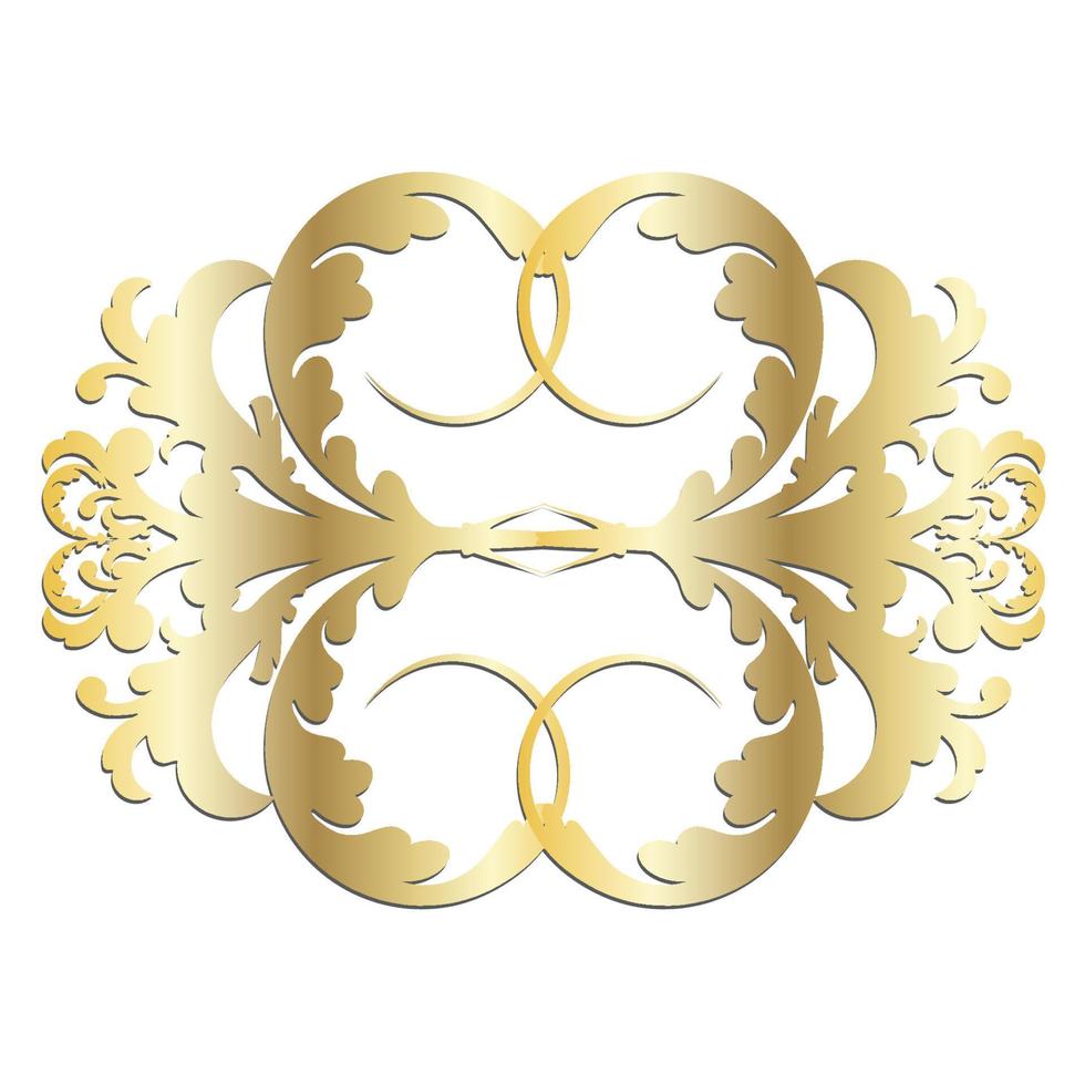 Vector damask vintage baroque scroll ornament swirl. Victorian monogram heraldic shield swirl. Retro floral leaf pattern border foliage antique  acanthus calligraphy engraved tattoo. Seamless pattern