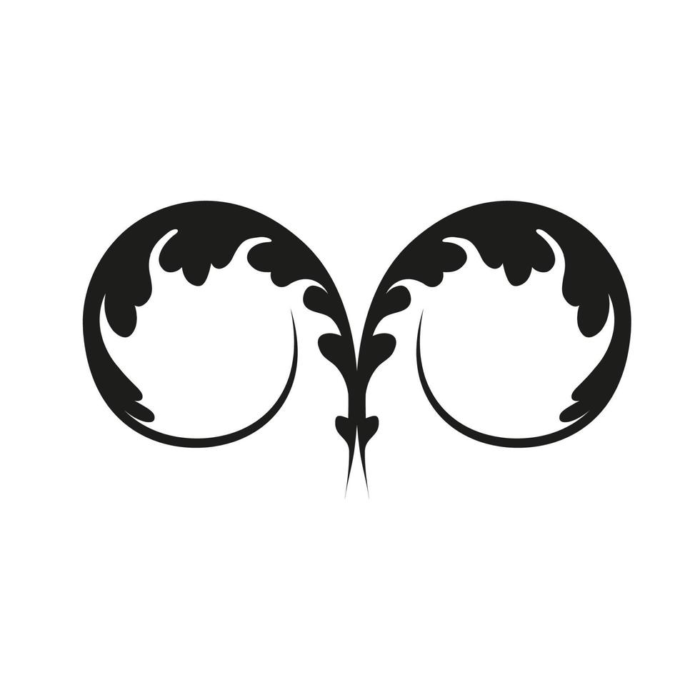 Vector damask vintage baroque scroll ornament swirl. Victorian monogram heraldic shield swirl. Retro floral leaf pattern border foliage antique  acanthus calligraphy engraved tattoo.