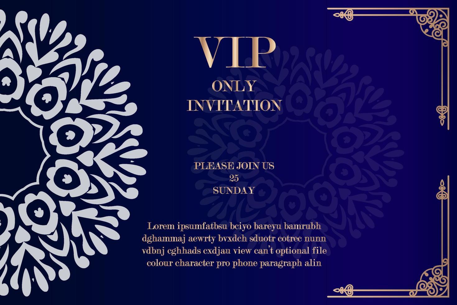 invitation template vector