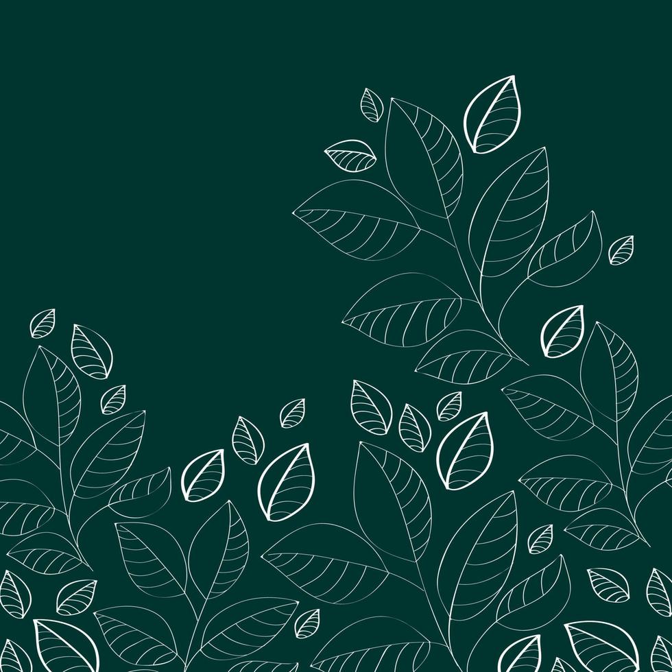 leaf pattern vector background