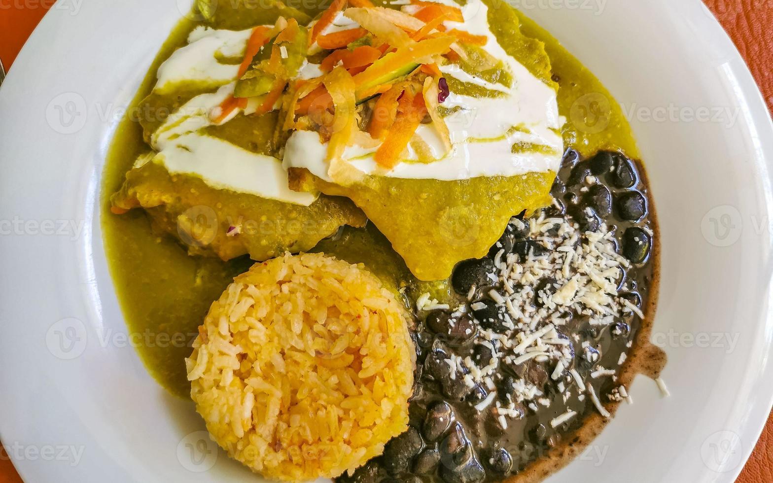 Food and drink typical mexican dish meal in restaurant Mexico. photo