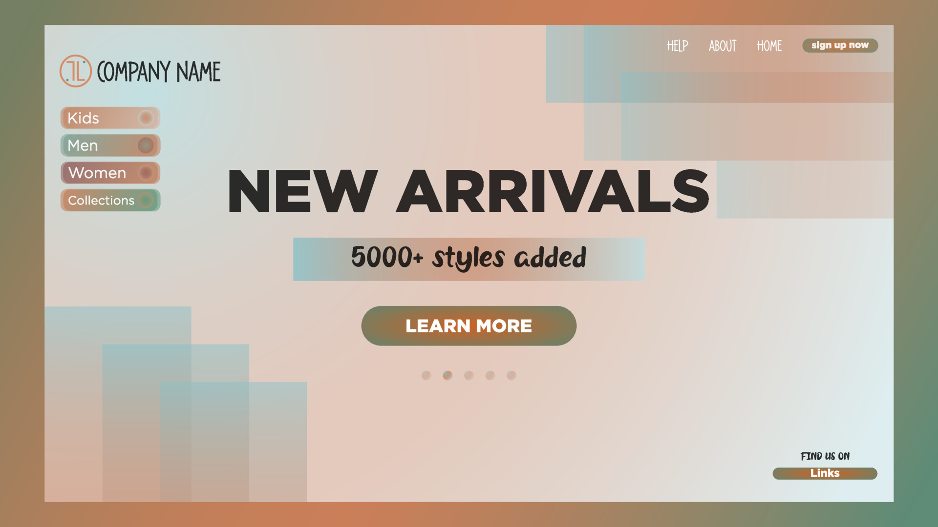 Landing page concept Template for websites or apps Colorful vector
