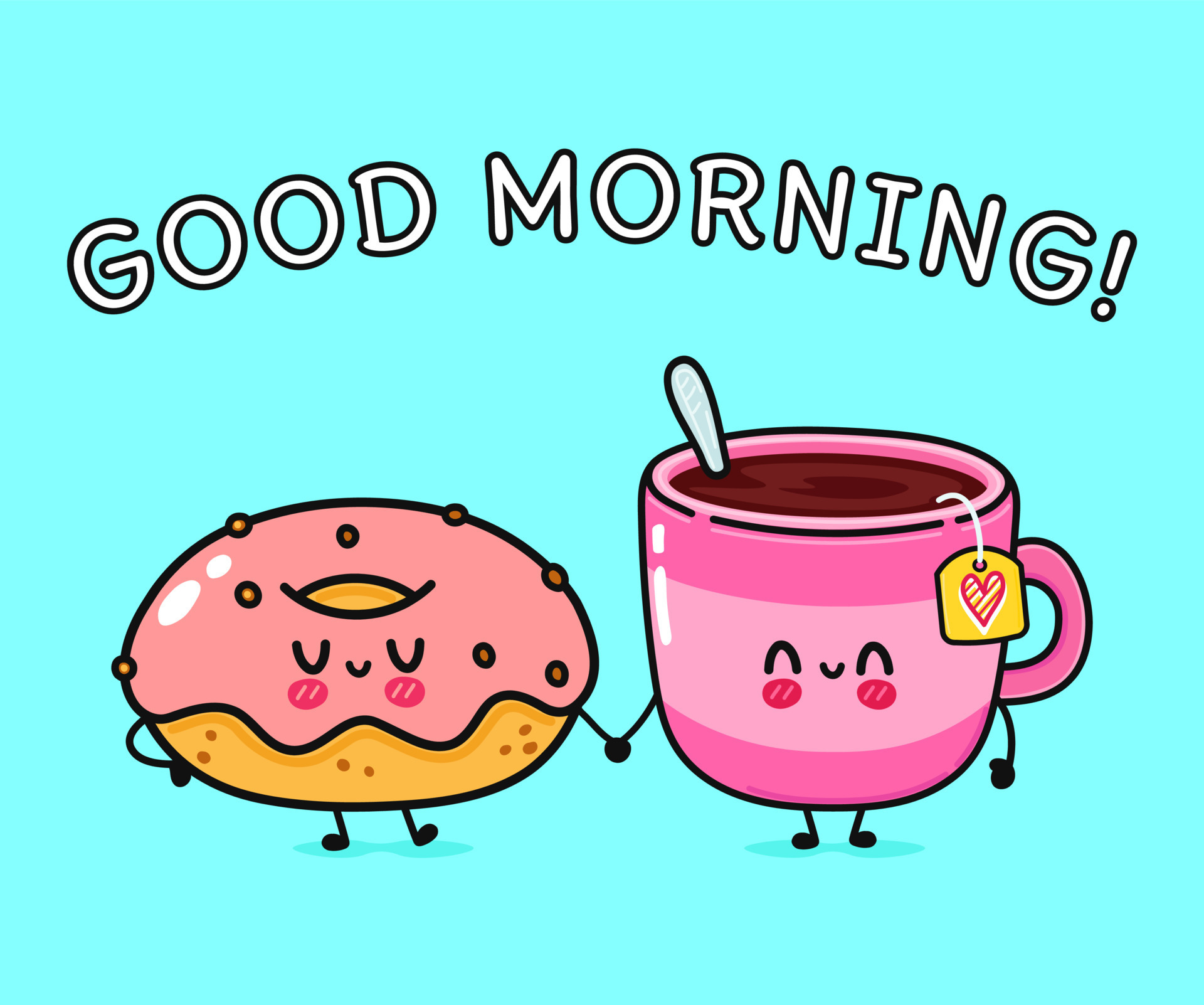 Cute, funny happy cup of coffee and pink donut character. Vector hand drawn cartoon kawaii characters, illustration icon. Funny cartoon cup of tea and pink donut friends concept 13022666 Vector Art at Cute, funny happy cup of coffee and pink donut character. Vector hand drawn cartoon kawaii characters, illustration icon. Funny cartoon cup of tea and pink donut friends concept 13022666 Vector Art at