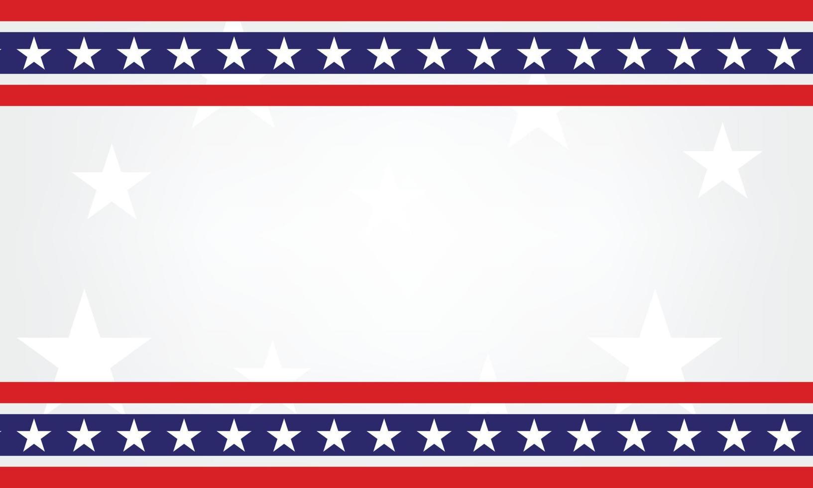 Patriotic border divider american usa flag. vector