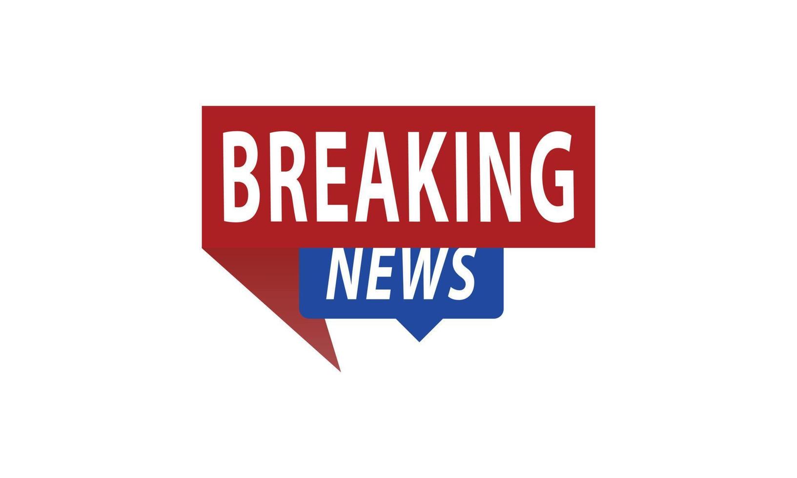 Breaking news Isolated vector icon. Sign of main news on white background