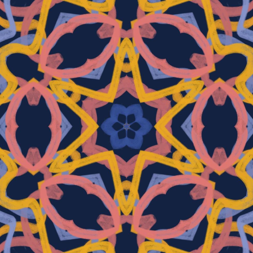 Abstract kaleidoscope background. Beautiful kaleidoscope seamless pattern. Multicolor mosaic texture. Seamless kaleidoscope texture. Unique kaleidoscope design vector