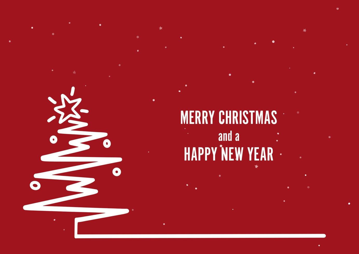 minimalist christmas card background vector