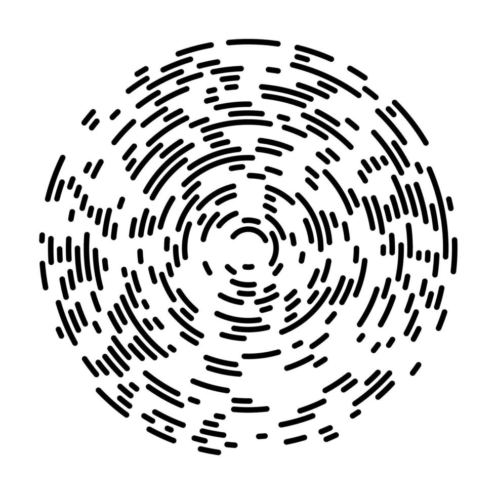 fondo de círculo abstracto con muchas piezas diferentes. ilustración vectorial vector