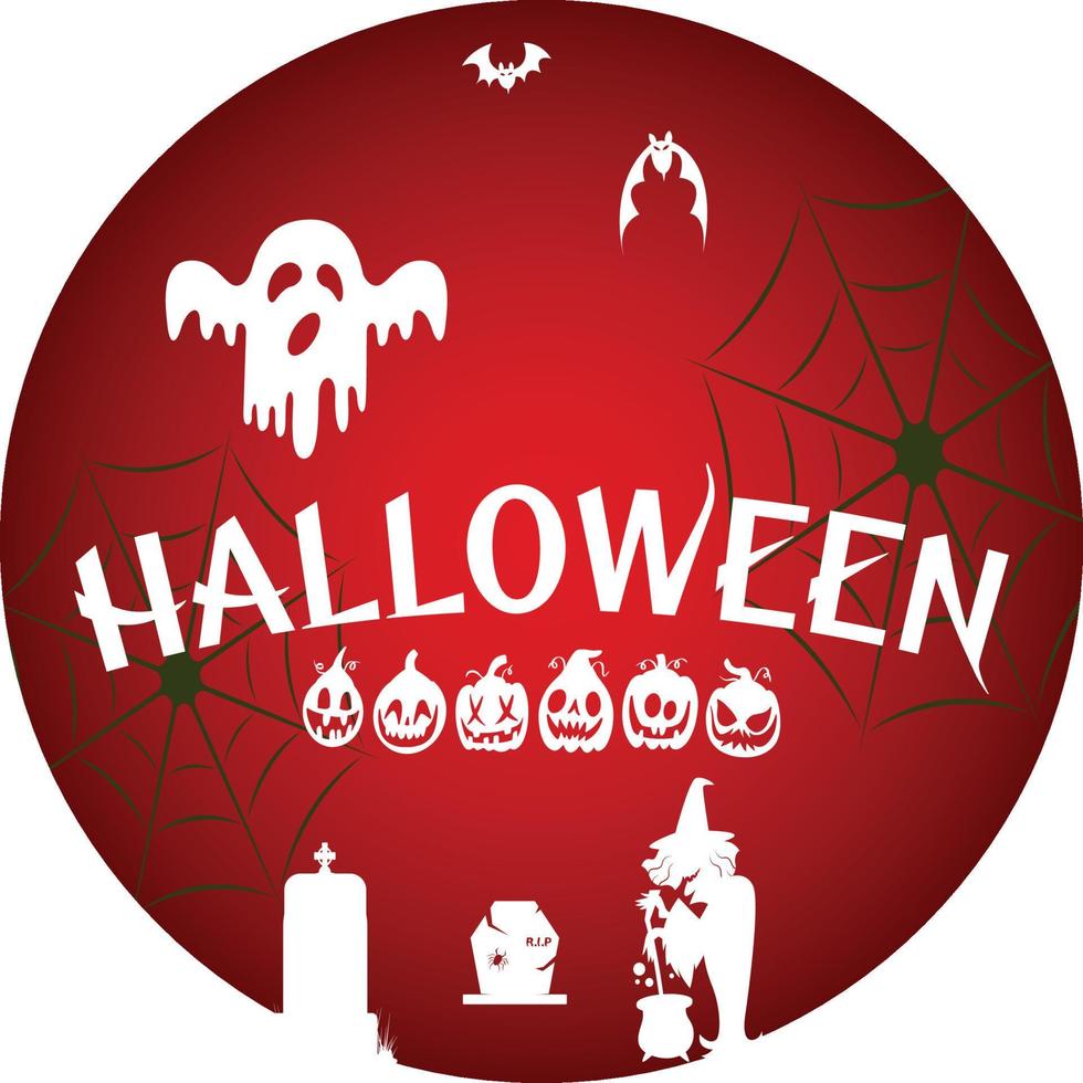 Halloween SVG Sticker T-shirt Design vector