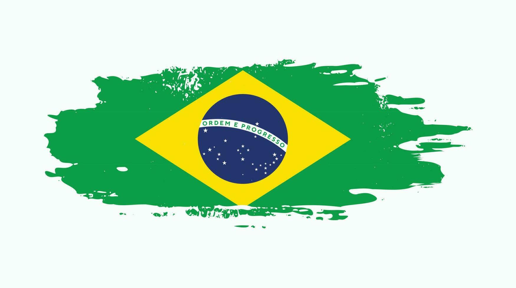 gráfico brasil grunge textura bandera vector