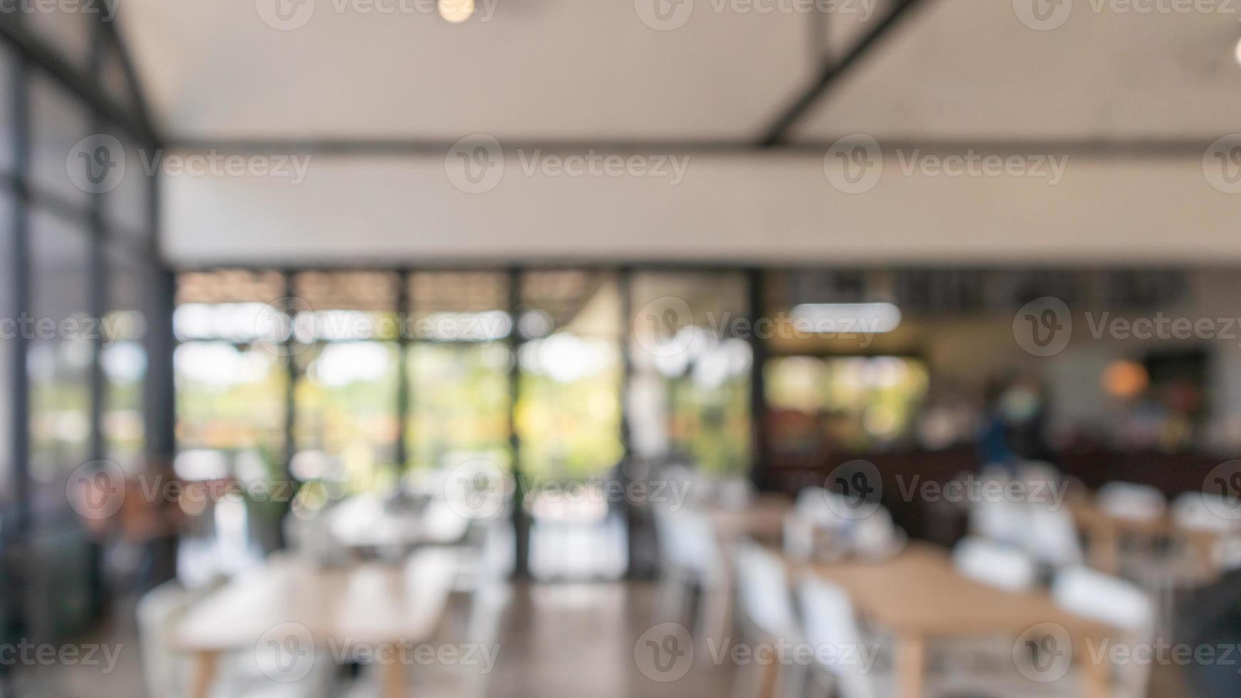 cafetería restaurante interior desenfoque de fondo foto