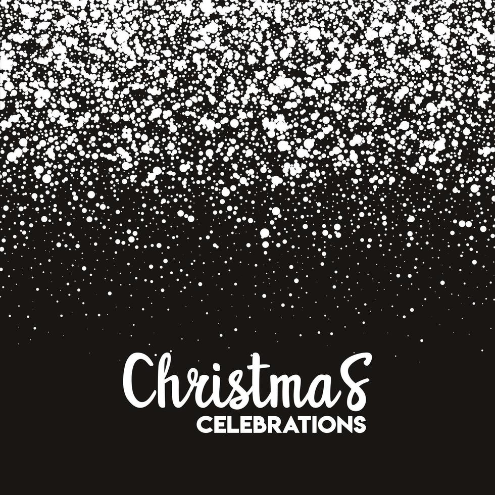 Christmas Snow Pattern Background vector