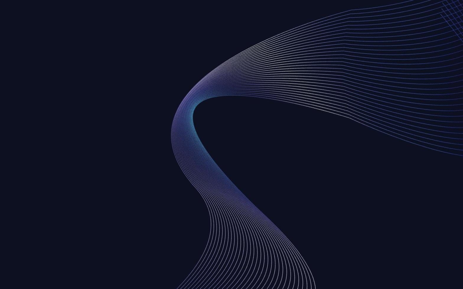 Wave with shadow. Abstract Blue Gradient lines on a background vector