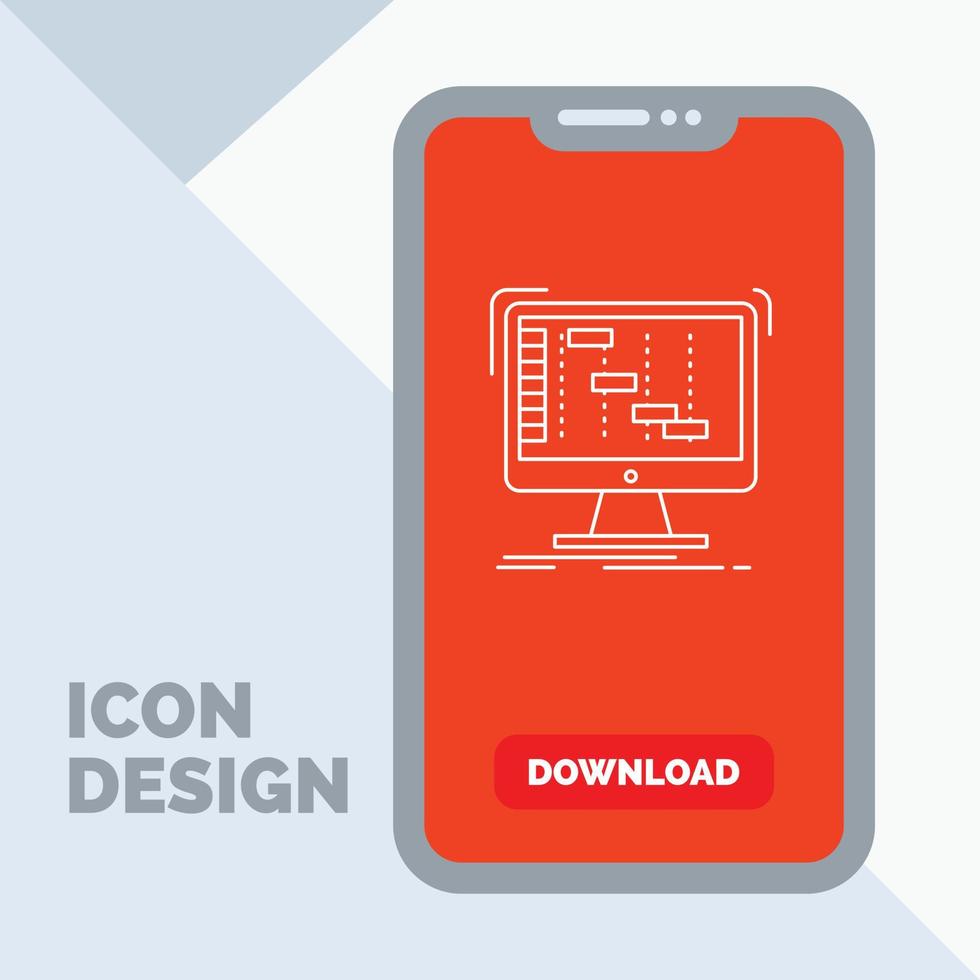 Ableton. application. daw. digital. sequencer Line Icon in Mobile for Download Page vector