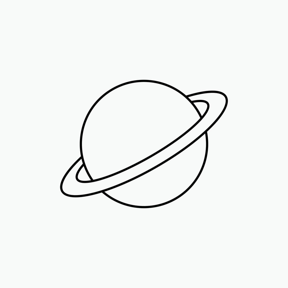 planet. space. moon. flag. mars Line Icon. Vector isolated illustration