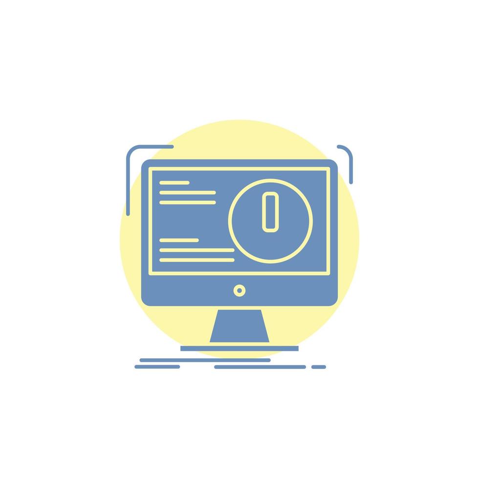 Alert. antivirus. attack. computer. virus Glyph Icon. vector