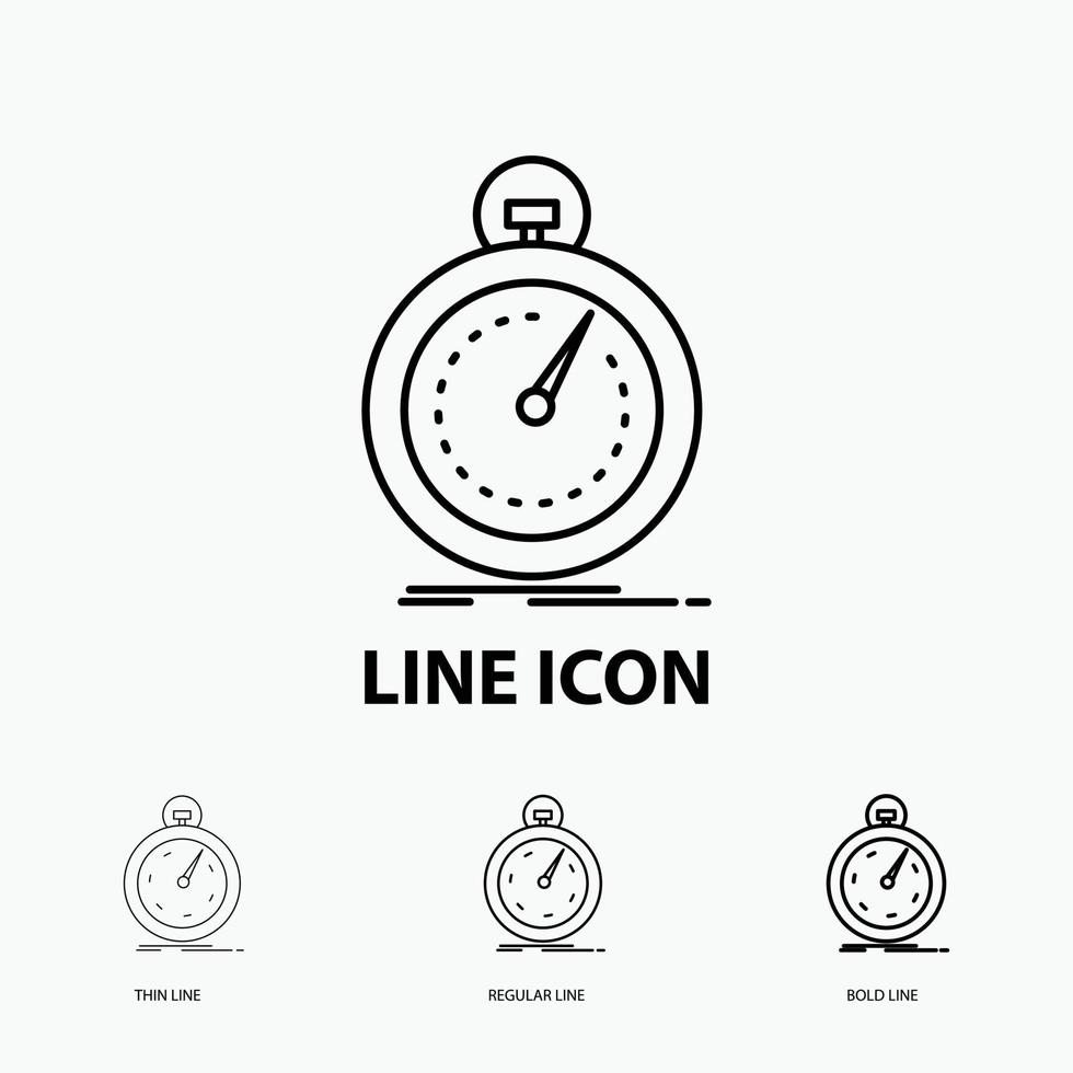 Done. fast. optimization. speed. sport Icon in Thin. Regular and Bold Line Style. Vector illustration