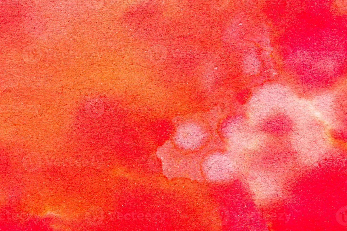 Abstract red watercolor paint paper background texture photo