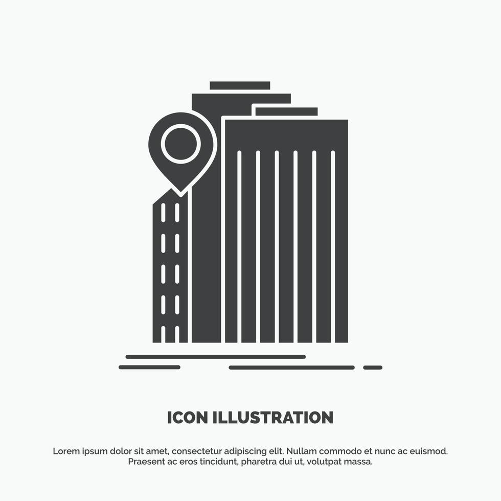 bank. banking. building. federal. government Icon. glyph vector gray symbol for UI and UX. website or mobile application