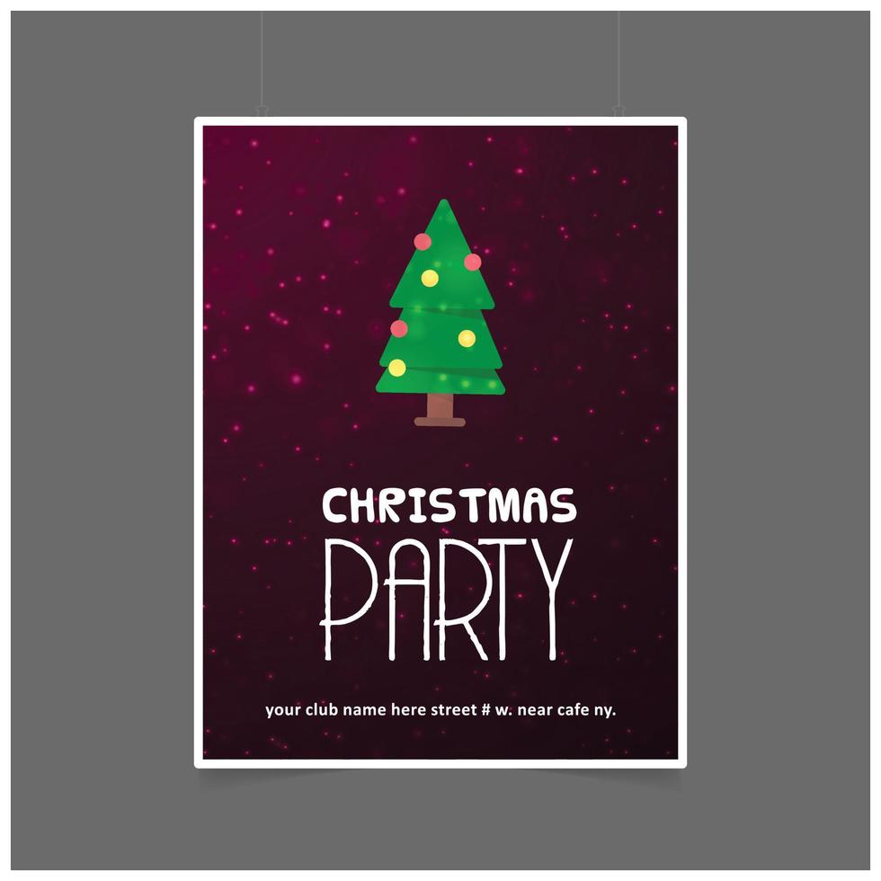 Christmas card design with elegant design and creative background vector