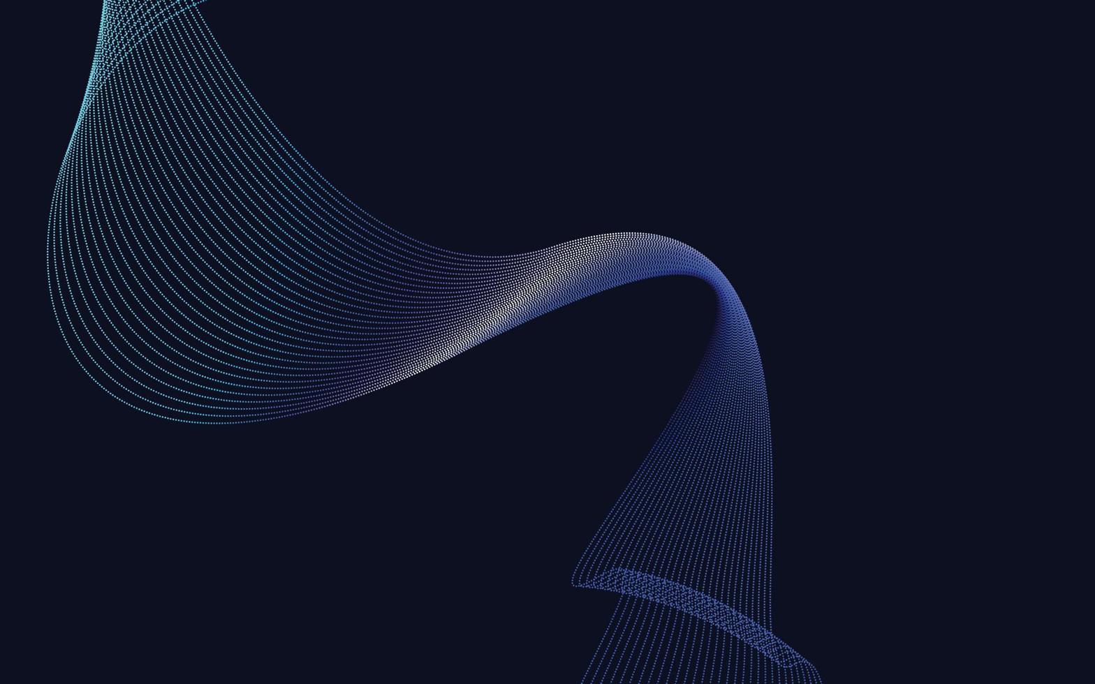 Abstract Blue Gradient Color technology Line wave background vector