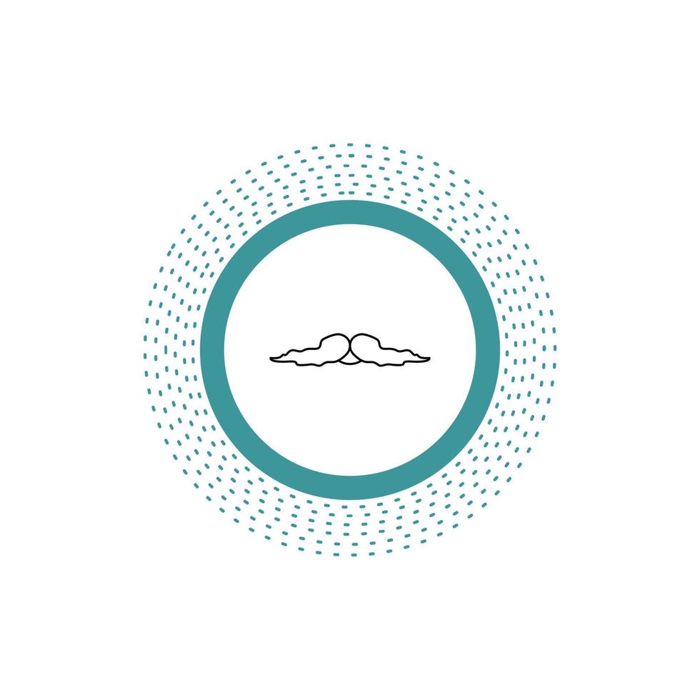 moustache. Hipster. movember. male. men Line Icon. Vector isolated illustration