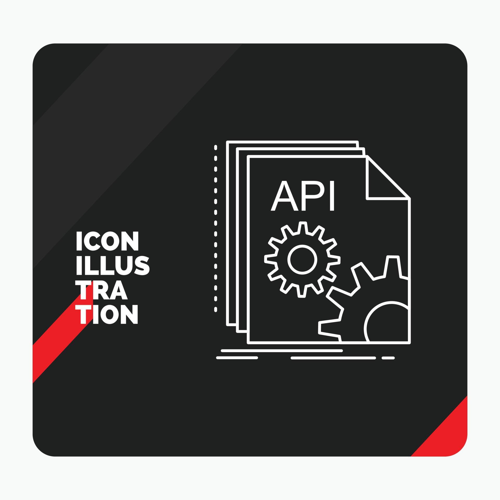 Red and Black Creative presentation Background for Api. app. coding ...