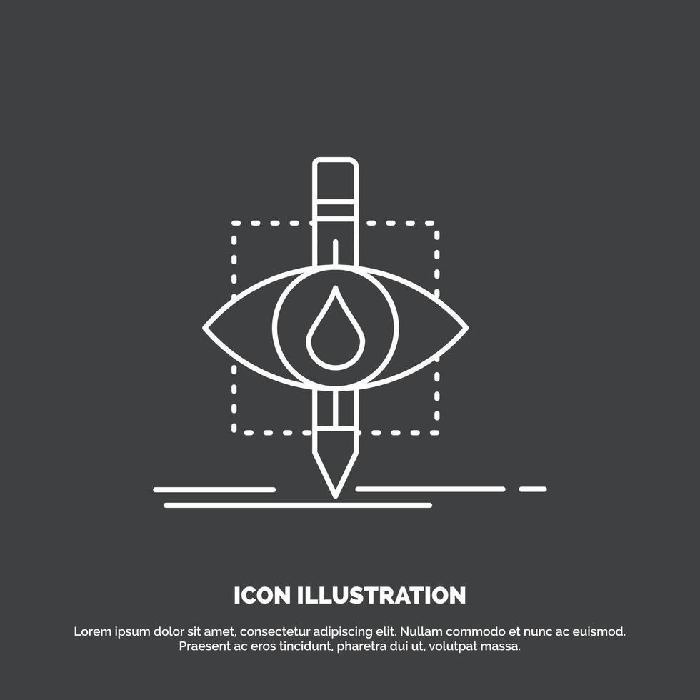 Ecology. monitoring. pollution. research. science Icon. Line vector symbol for UI and UX. website or mobile application