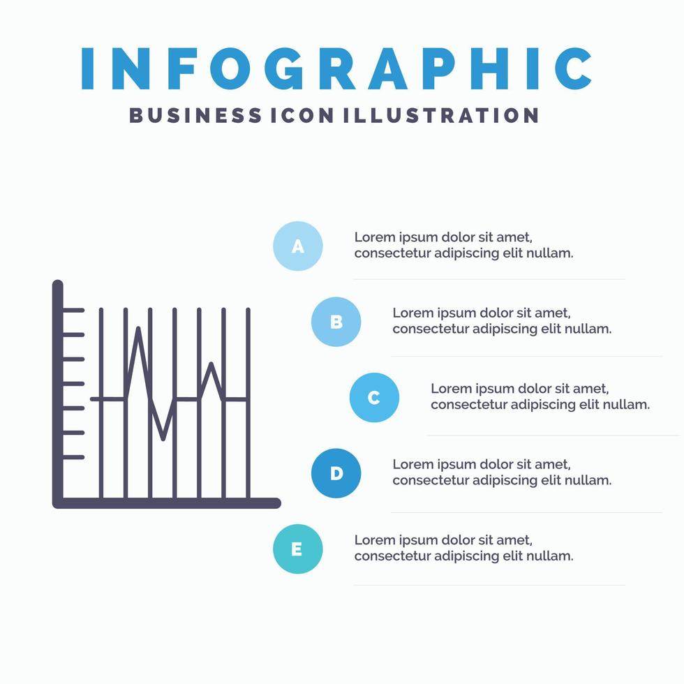 Progreso. reporte. Estadísticas. paciente. plantilla de infografía de recuperación para sitio web y presentación. icono de glifo gris con ilustración de vector de estilo infográfico azul.