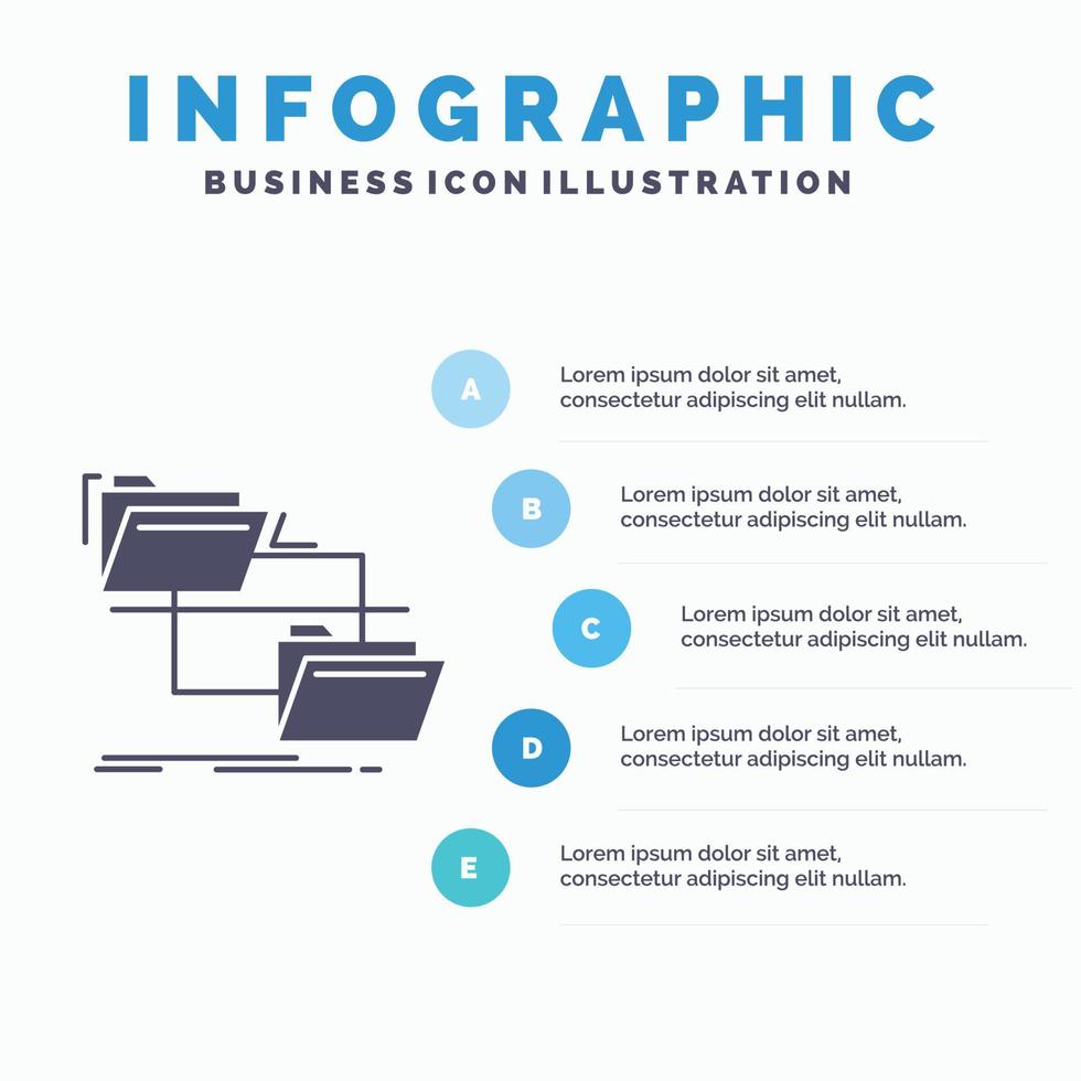 folder. file. management. move. copy Infographics Template for Website and Presentation. GLyph Gray icon with Blue infographic style vector illustration.