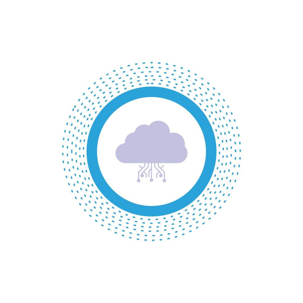 cloud. computing. data. hosting. network Glyph Icon. Vector isolated illustration