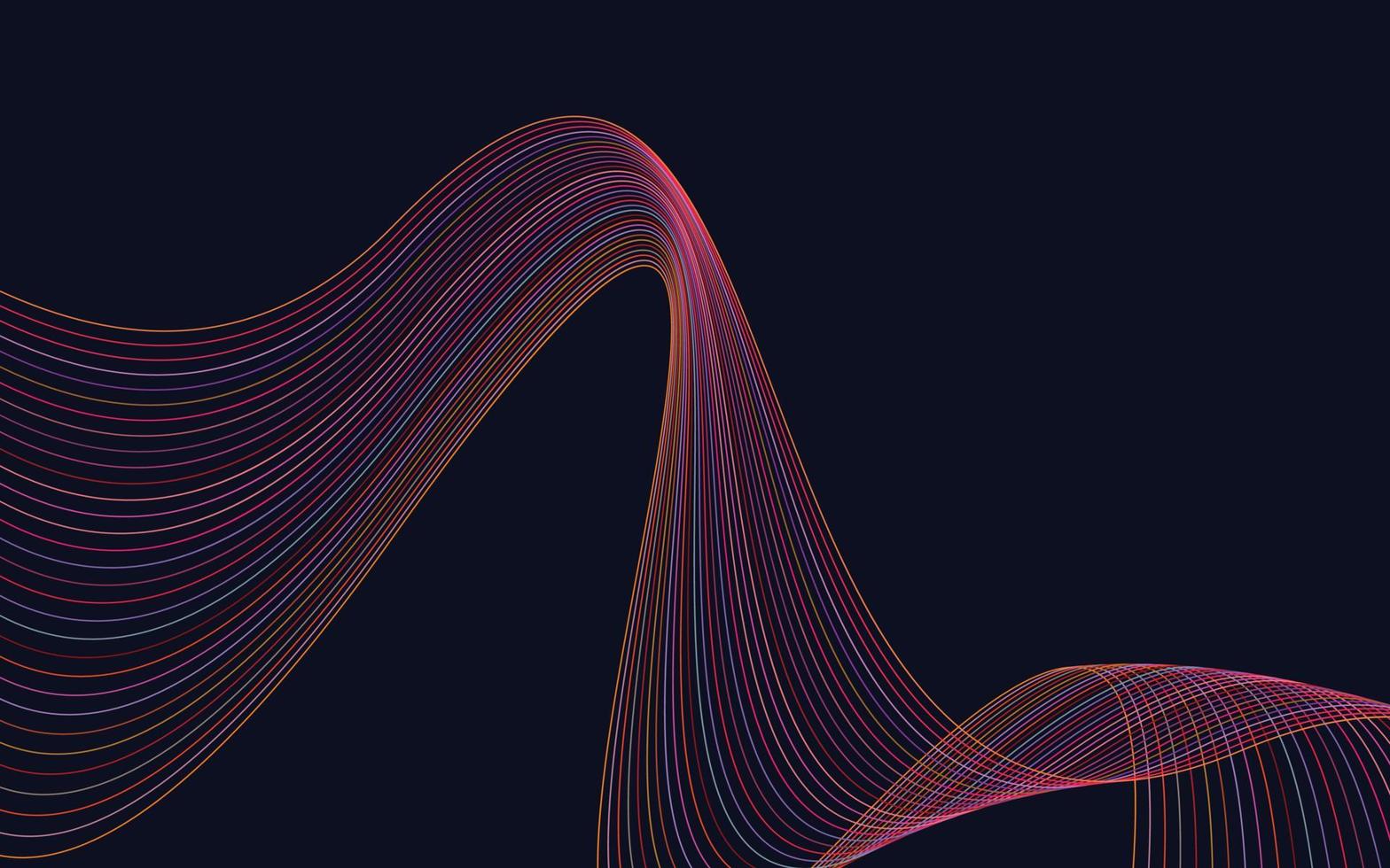 Fondo de onda abstracto vectorial. fondo de ondas rojas vector