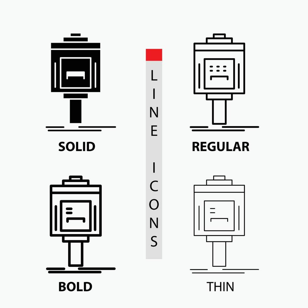 valet. parking. service. hotel. valley Icon in Thin. Regular. Bold Line and Glyph Style. Vector illustration