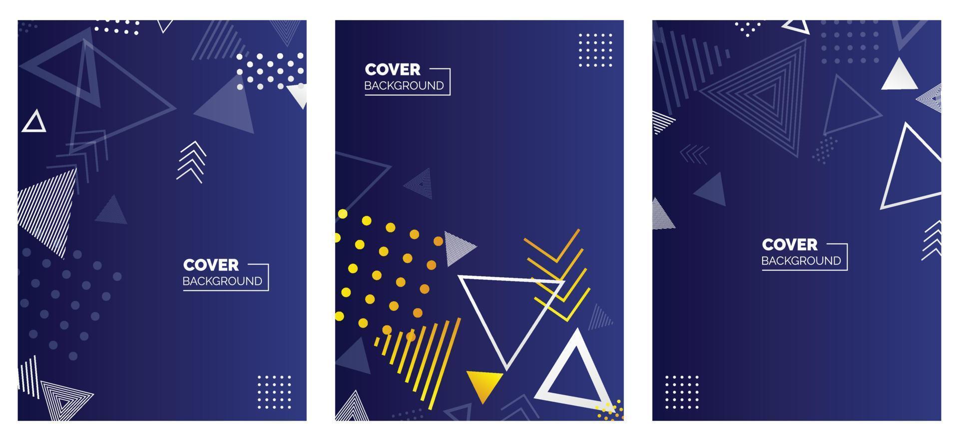 Placard templates set with abstract shapes. 80s memphis geometric style flat and line design elements. Retro art for a4 covers. banners. flyers and posters. Eps10 vector illustrations
