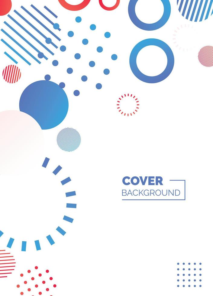 Covers templates set with bauhaus. memphis and hipster style graphic geometric elements. Applicable for placards. brochures. posters. covers and banners. Vector illustrations